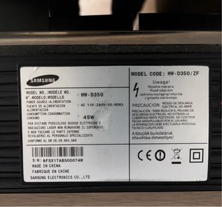Barra de Sonido Samsung Negra En madrid moraralaz