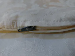 Set 3 Federe Cuscino Beige/Bianco 100% cotone