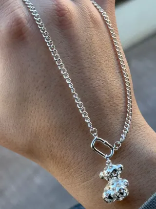 Colgante Tous Oso Acero Plateado