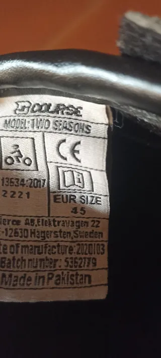 Botas de Moto Negras 45