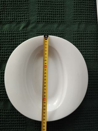 Plato ovalado Porvasal de porcelana 27cm