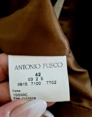 Abito vintage Antonio Fusco fantasia geometrica
