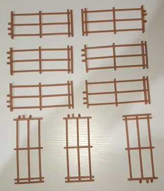 Playmobil Vallas y Ventanas Marrones