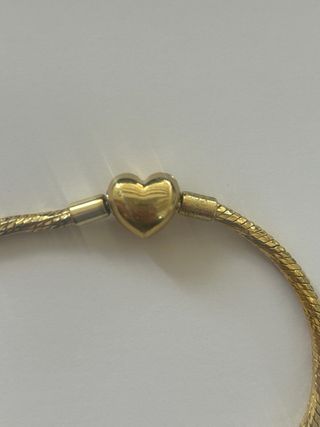Pulsera Pandora Corazón Dorada