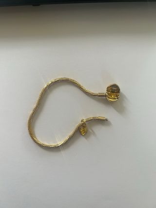 Pulsera Pandora Corazón Dorada