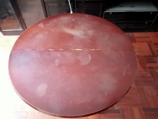 Mesa redonda madera maciza