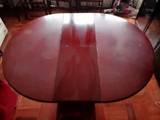 Mesa redonda madera maciza