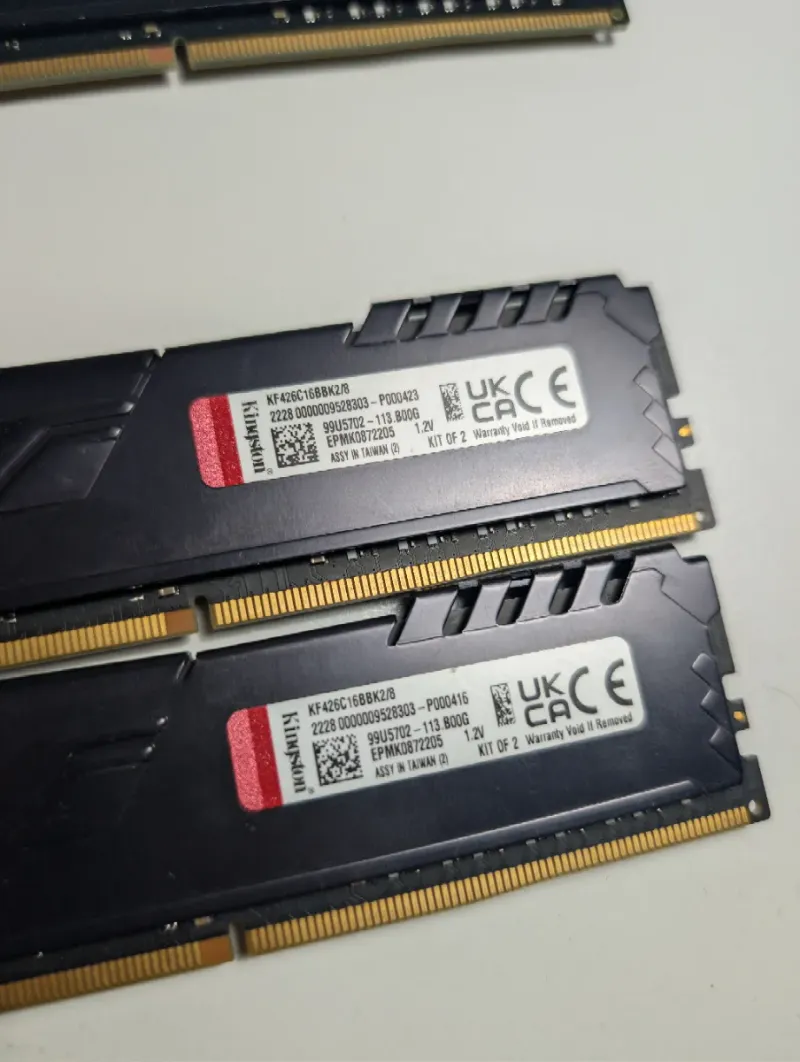 4x4GB Kingston Fury/HyperX DDR4 RAM afbeelding 3