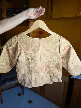 Vestido Fallera Falda y Corpiño Marrón Dorado