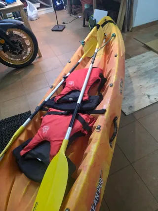 Kayak Doble Ocean Duo Naranja