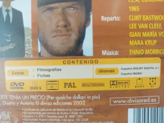 DVD Clint Eastwood La Muerte Tenía un Precio 1965