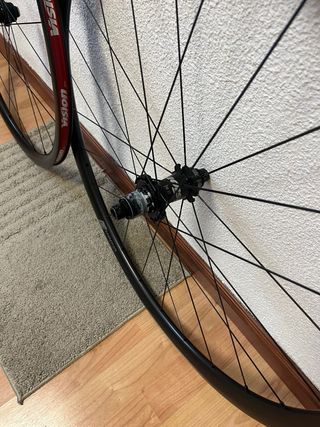 Ruedas bici carretera carbono vision sram y disco