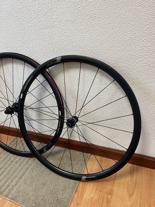 Ruedas bici carretera carbono vision sram y disco