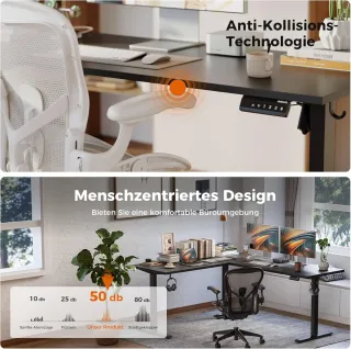 Escritorio Elevable Esquinero 150x125