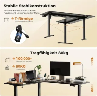 Escritorio Elevable Esquinero 150x125