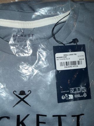 Camiseta Hackett London Azul Talla 15/16 Años