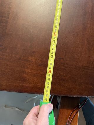 Mesa rústica extensible y 4 sillas madera