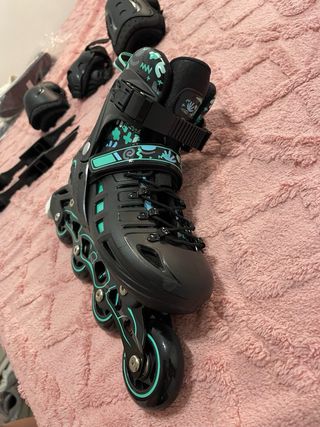 Patines en línea y protecciones
