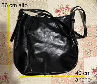 Bolso Negro Piel Sintética