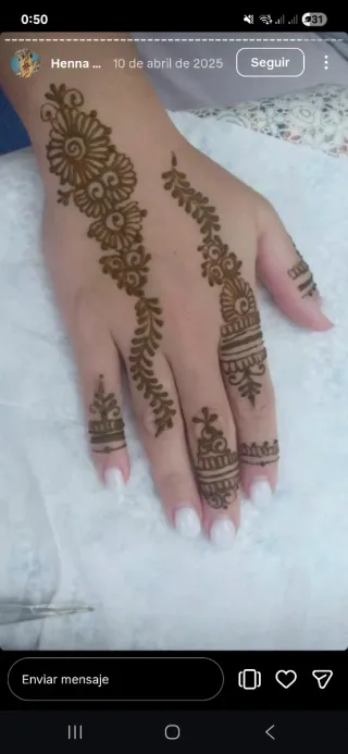 Tatuaje Henna Marroquí