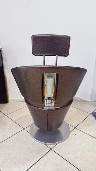 Poltrona trucco marrone/oro