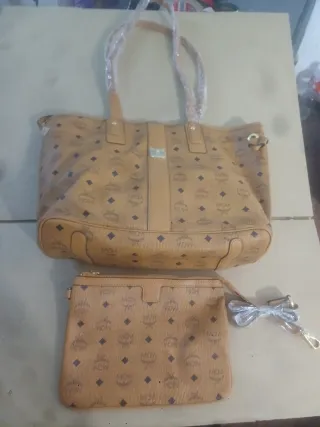 Bolso MCM Beige y Marrón