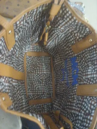 Bolso MCM Beige y Marrón