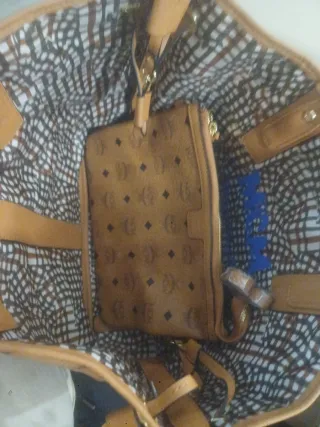 Bolso MCM Beige y Marrón