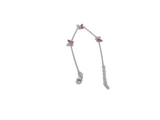 pulsera plata 925mm con piedra con circonita