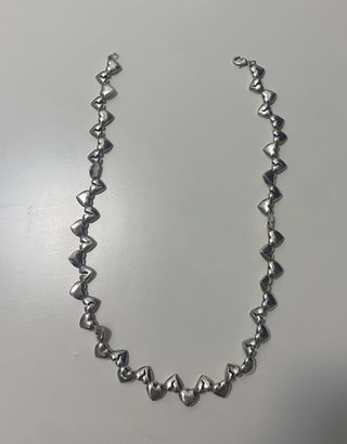 Collar TwoJeys Corazones Plateado