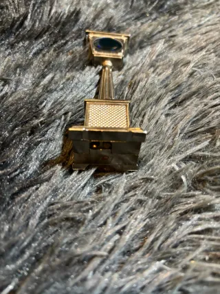 Mechero Llavero Farolillo con Piedra Azul