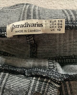 Pantalón mujer elástico cuadros