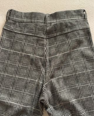 Pantalón mujer elástico cuadros