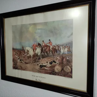 Cuadro vintage Fox Hunting