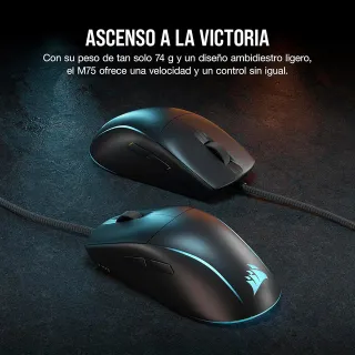 Ratón Gaming Corsair M75 RGB Cable