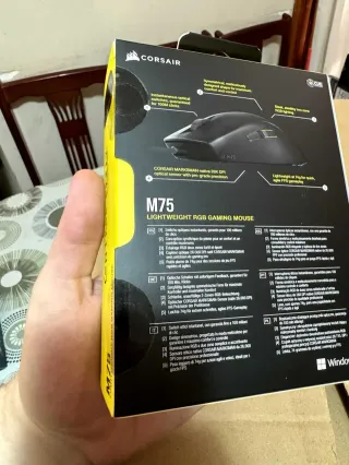 Ratón Gaming Corsair M75 RGB Cable