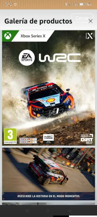 Videojuego EA SPORT world rally Champions Xbox ser