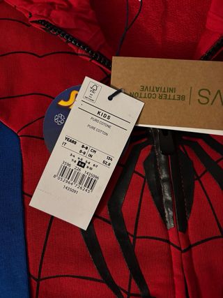 Felpa Spiderman Ovs kids Bambino 8/9 Anni nuova