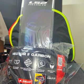 Casco Integral Vector II Carbono Grid Verde