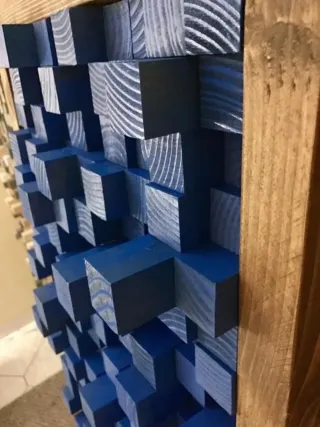 Difusor Acústico Madera Azul