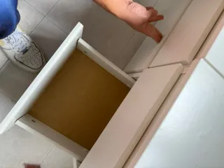 Mesita de noche blanca Ikea