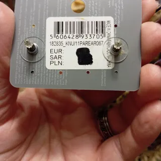 Pendientes Parfois plateados con pedrería