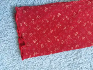 Chaqueta mujer roja con volantes