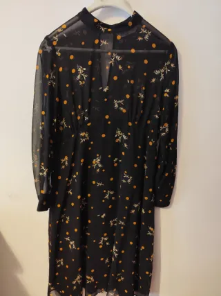 Vestido estampado floral Zara