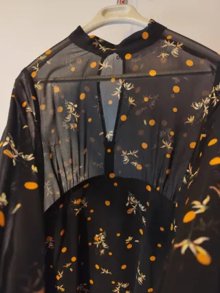 Vestido estampado floral Zara