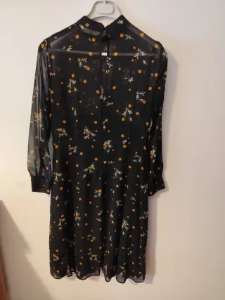 Vestido estampado floral Zara