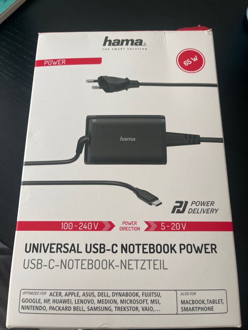 Cargador Hama Universal USB-C 65W