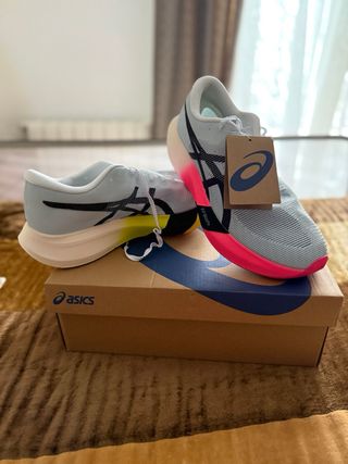 Zapatillas  Hombre Gris y Rosa