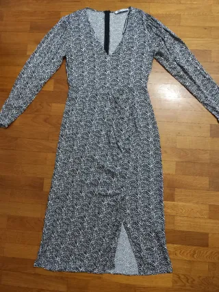 Vestido largo estampado Zara Talla 42