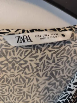 Vestido largo estampado Zara Talla 42